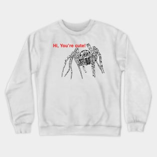 Cute spider "Hi!" Crewneck Sweatshirt